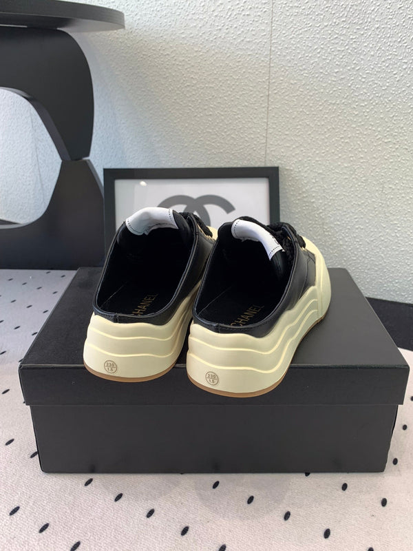 CC Mule Sneaker 50mm In Black Cowhide 147070