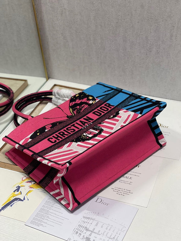 CD Colorful Butterfly Book Tote 36cm Bag Canvas 336531