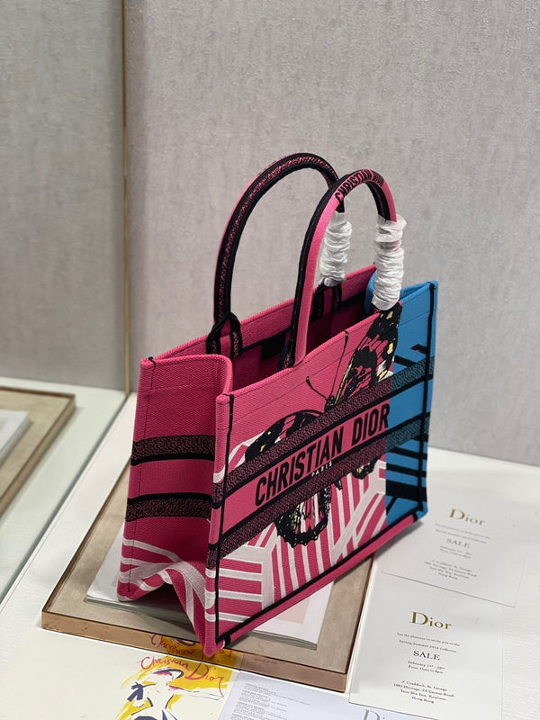 CD Colorful Butterfly Book Tote 36cm Bag Canvas 336531