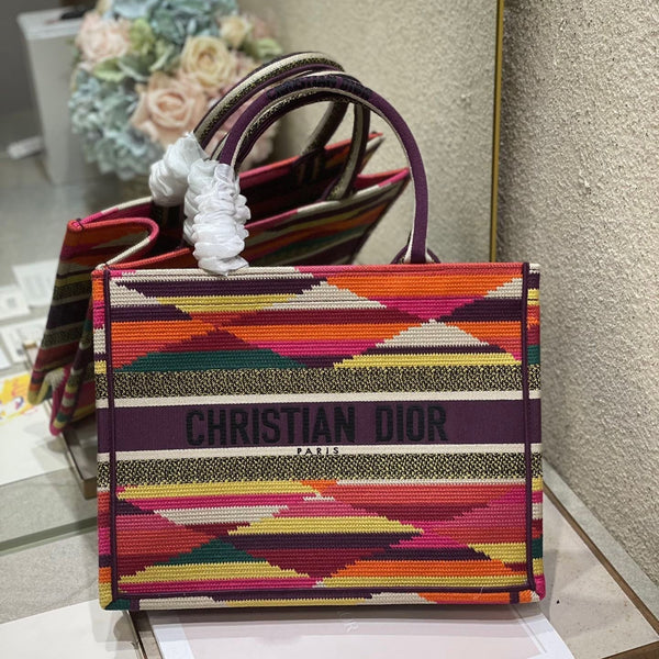 Borsa a tracolla in tela con motivo arcobaleno elettrico CD 336540