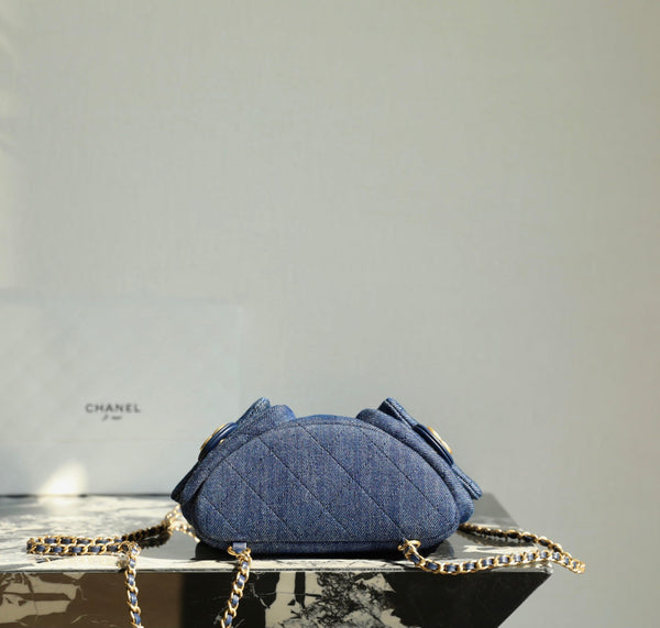 Zaino con coulisse CC 24,3 cm blu scuro denim