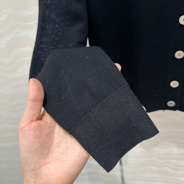 Cardigan Prada 25 in lana nera