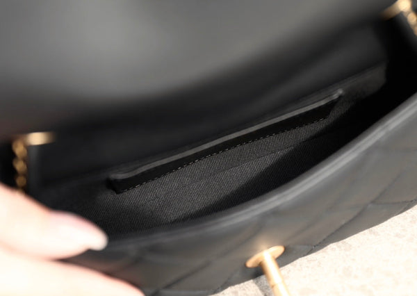 CC Mini Flap Bag 18 Black Lambskin