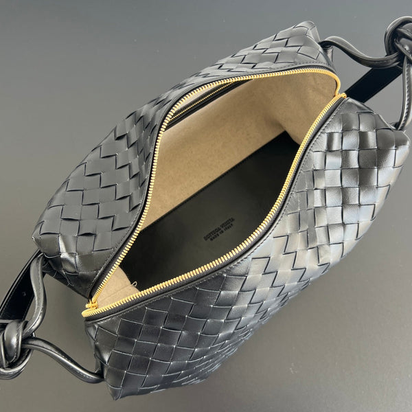 BV Loop Weekender 38cm Black Calfskin