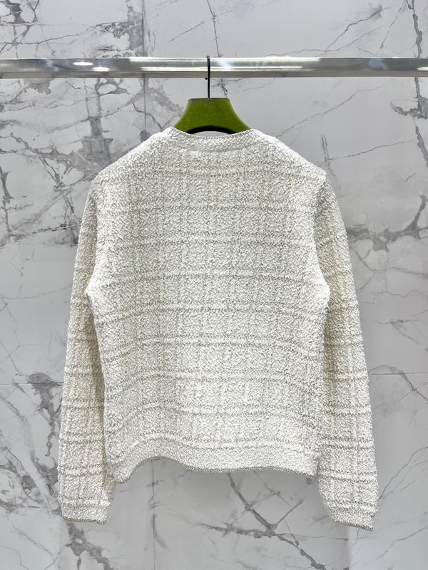 Gucci 2025 Cardigan Cream White Wool