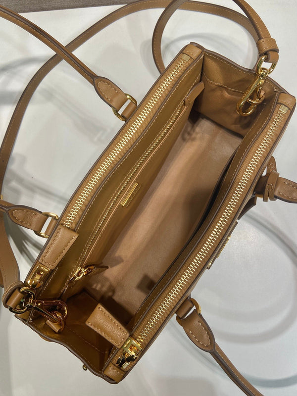 PRA New killer bag in pelle di vitello marrone 326426