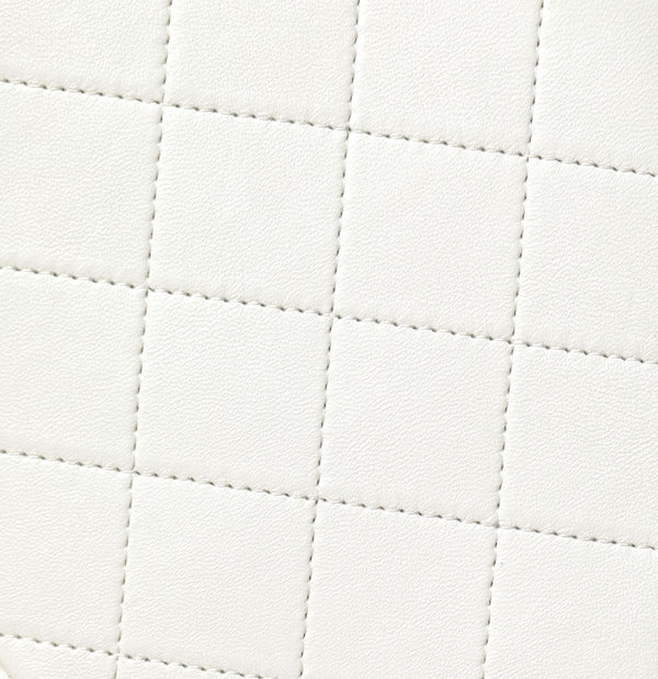 CC Drawstring Backpack 24.3cm White Lambskin