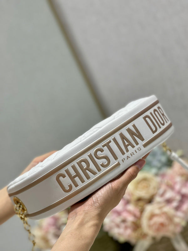 CD Dior Vibe Bag White Cowhide 336791