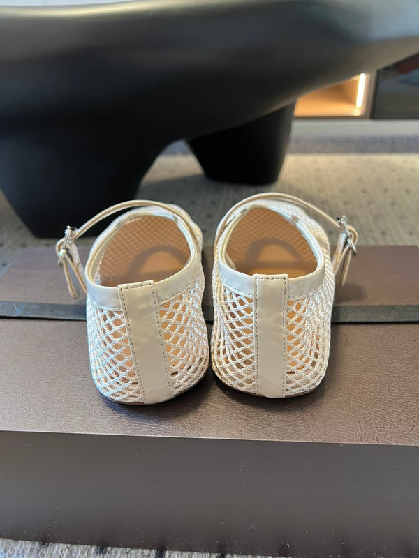 Alaia 25 Women's Ballet Flat Nude Sheepskin 303704