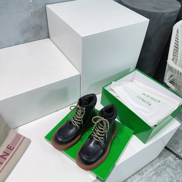 BV 25s Haddock Lace-Up Ankle Boot 45mm Black Brown Cowhide Rubber 180292