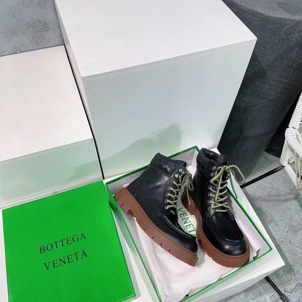 BV 25s Haddock Lace-Up Ankle Boot 45mm Black Brown Cowhide Rubber 180292