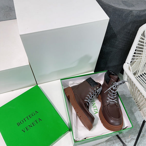 BV 25s Haddock Lace-Up Ankle Boot 45mm Brown Cowhide Rubber 180293