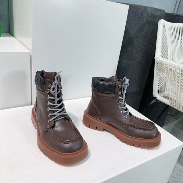 BV 25s Haddock Lace-Up Ankle Boot 45mm Brown Cowhide Rubber 180293