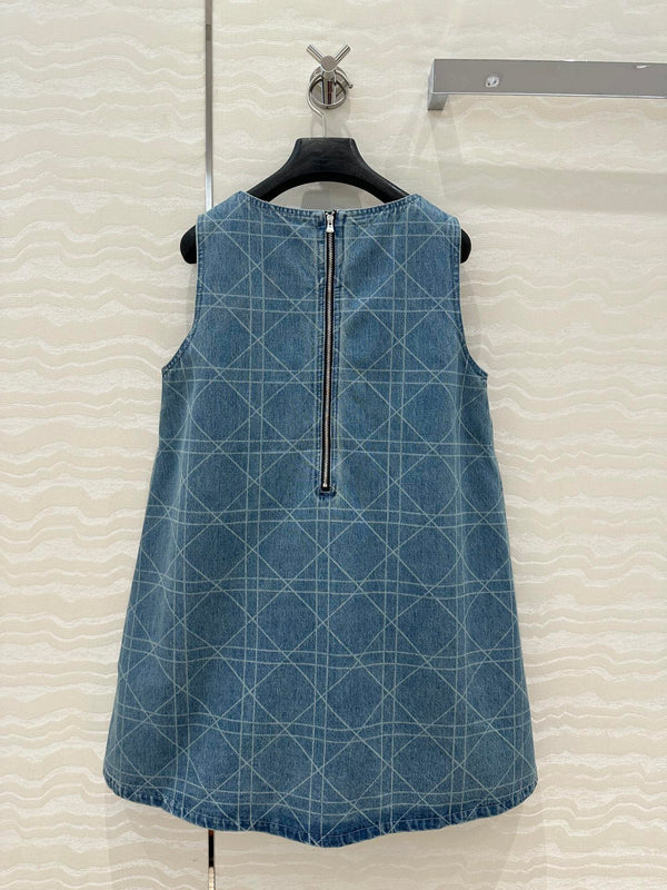 CD Denim dress Retro Blue Cotton