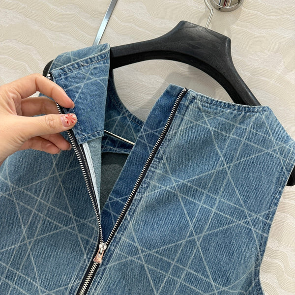 CD Denim dress Retro Blue Cotton