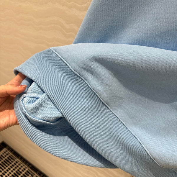 Gucci Patch Sweatshirt Blue Cotton