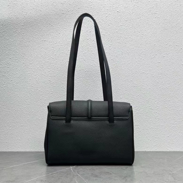 Sac Celine Soft 16 Cuir de veau grainé noir
