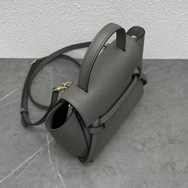 Celine Nano Belt Bag Grey Grain Leather