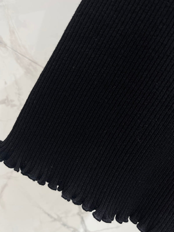 Fendi Knitted Vest Black Cotton