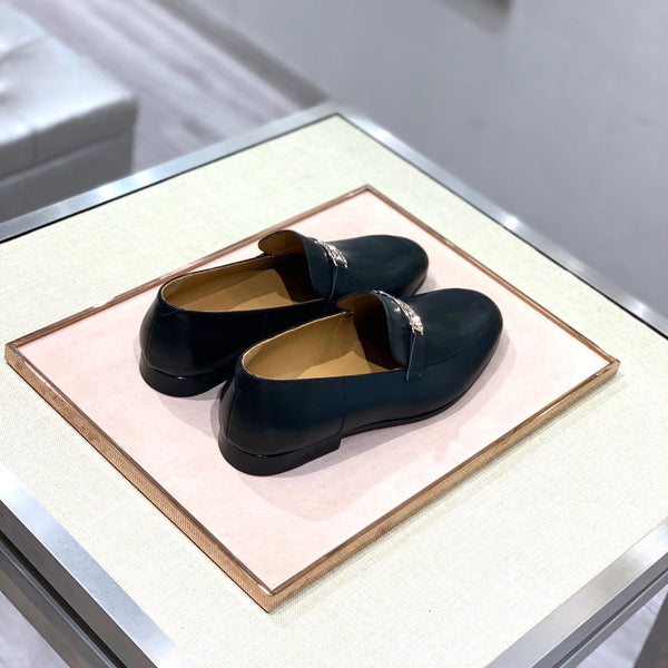 HM Men's Loafer Black Calfskin 539688