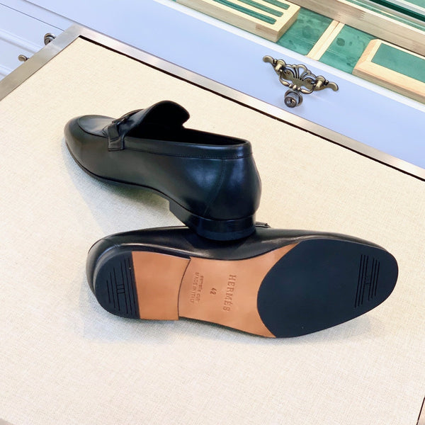 HM Men's Loafer Black Calfskin 539700