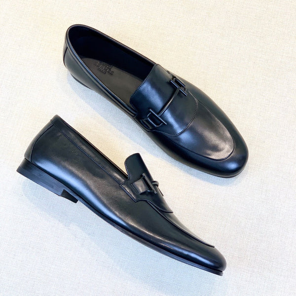 HM Men's Loafer Black Calfskin 539700
