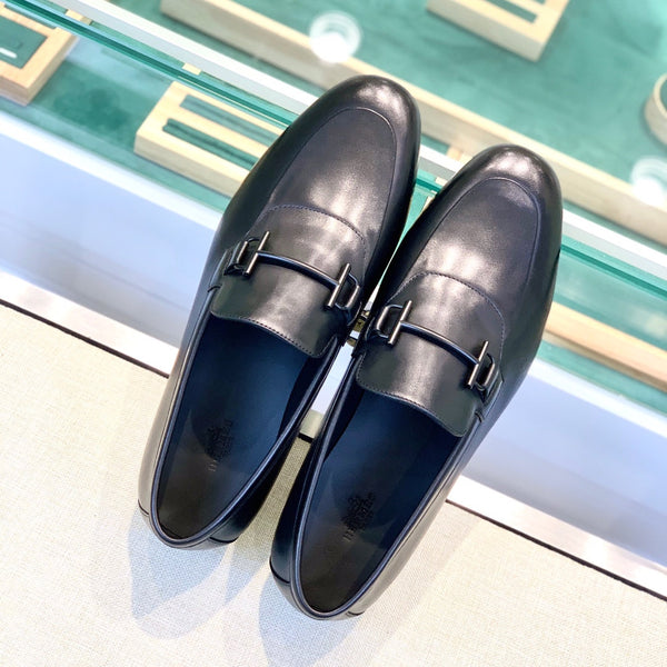 HM Men's Loafer Black Calfskin 539700