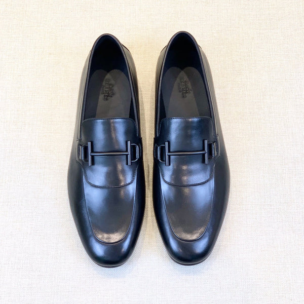HM Men's Loafer Black Calfskin 539700