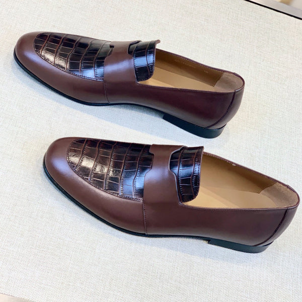 HM Men's Loafer Brown Calfskin 539703