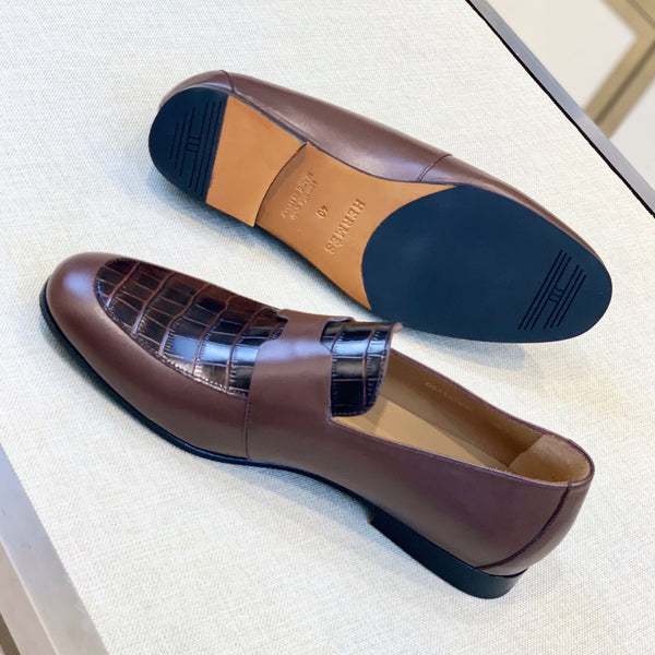 HM Men's Loafer Brown Calfskin 539703