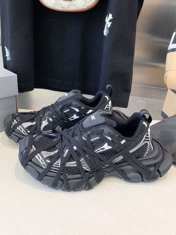 SNEAKER EXTREME LACE 3XL NERO MIX BIANCO