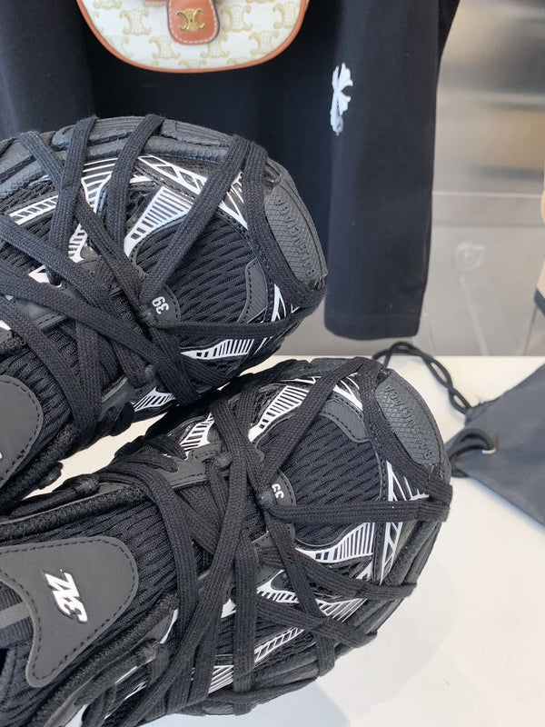 SNEAKER EXTREME LACE 3XL NERO MIX BIANCO