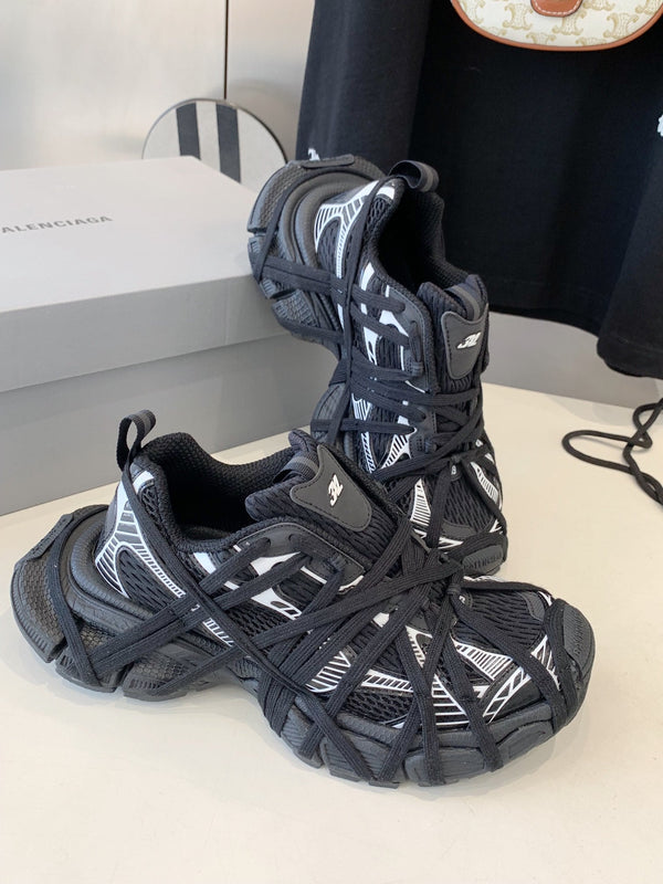 SNEAKER EXTREME LACE 3XL NERO MIX BIANCO