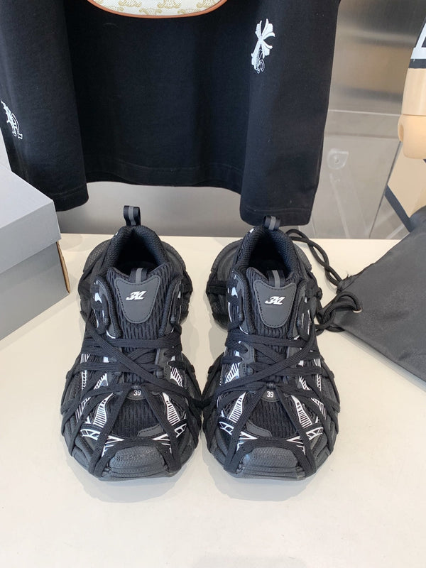 SNEAKER EXTREME LACE 3XL NERO MIX BIANCO