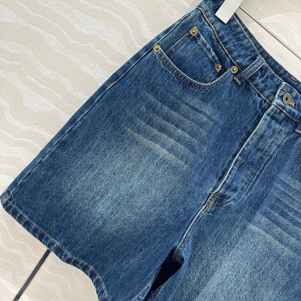 Miu Miu Denim Short Blue Cotton