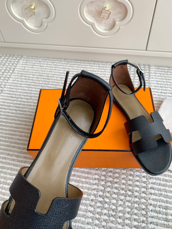 HM 25 Santorini Black Epsom Leather Etoupe Calfskin