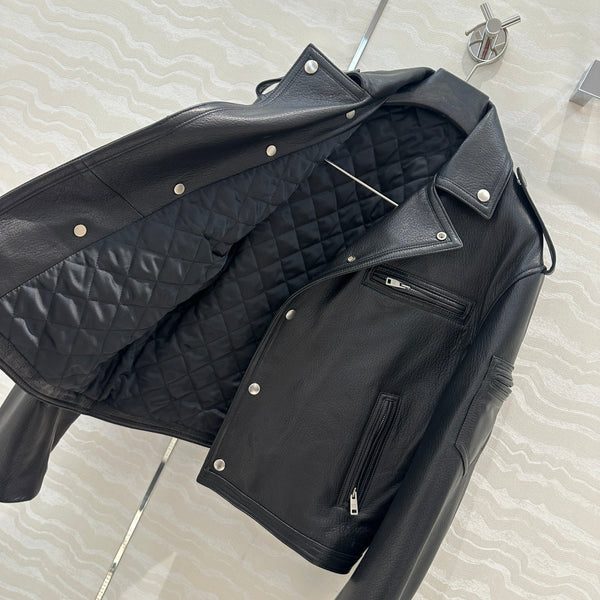 Prada Jacket Black Lamnskin