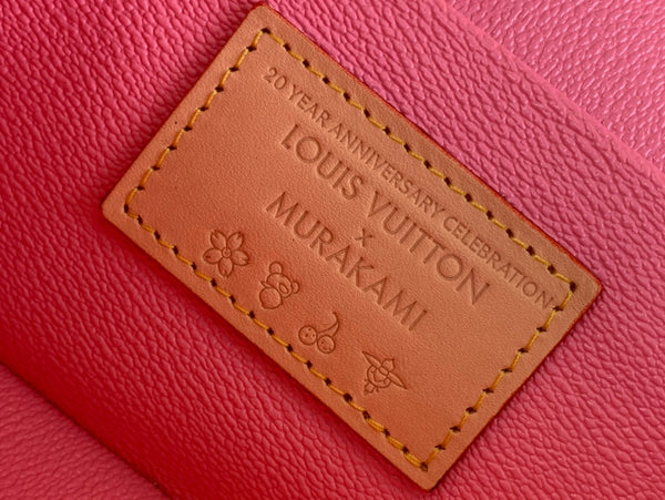 LV x TM NICE 20cm Sakura Brown Cherry Blossom Monogram Canvas