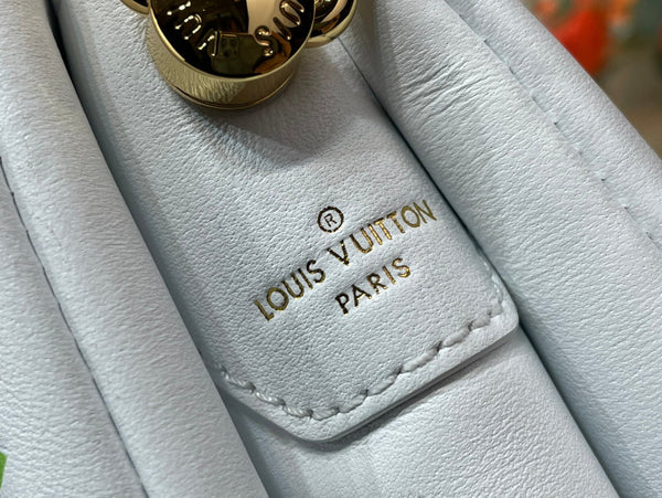 LV x TM Coussin BB 21cm Bianco Multicolore Pelle di agnello con monogramma in rilievo