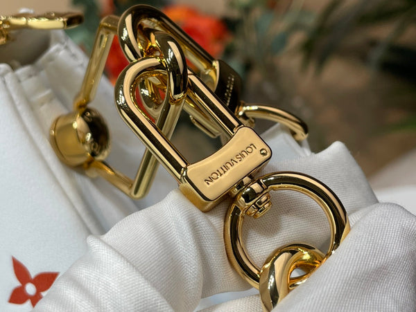 LV x TM Coussin BB 21cm Bianco Multicolore Pelle di agnello con monogramma in rilievo