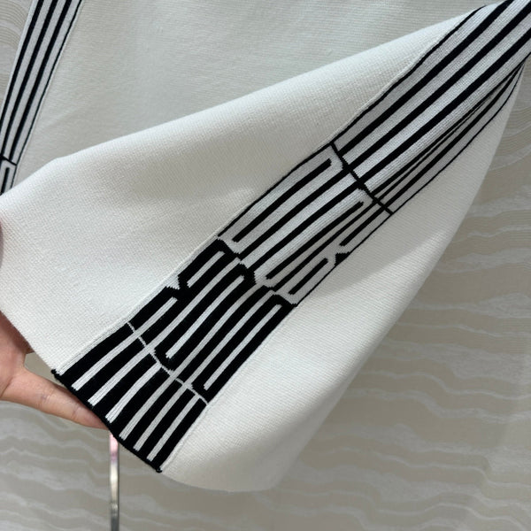 CD Short Skirt White Viscose Polyamide