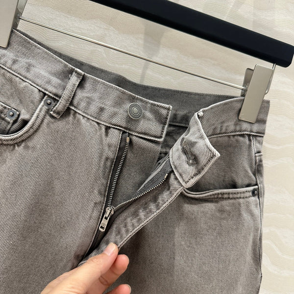 CD Straight Jeans Gray cotton