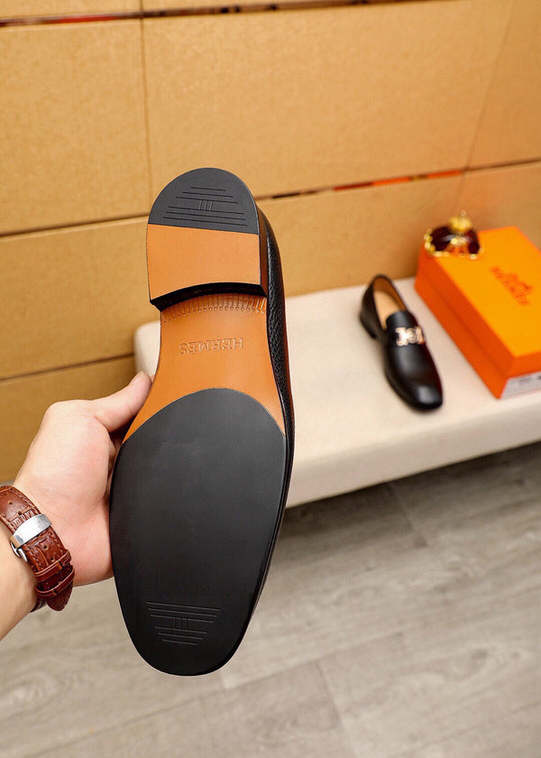 HM Men's Loafer Black Cowhide 616500