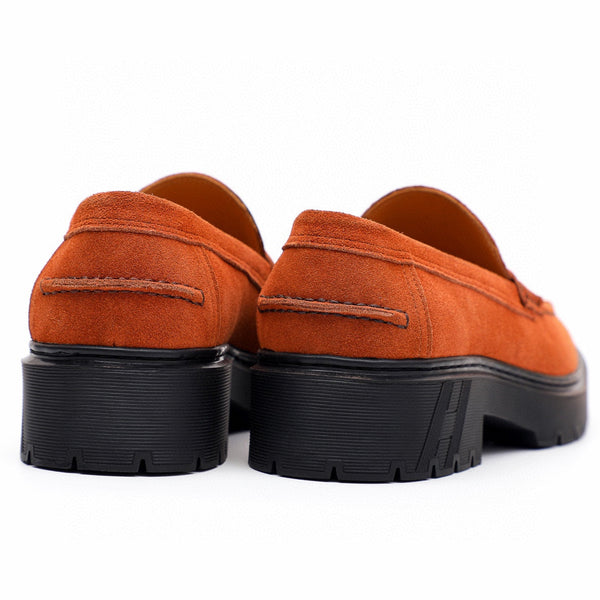 HM Men's Loafer Orange Suede 616530