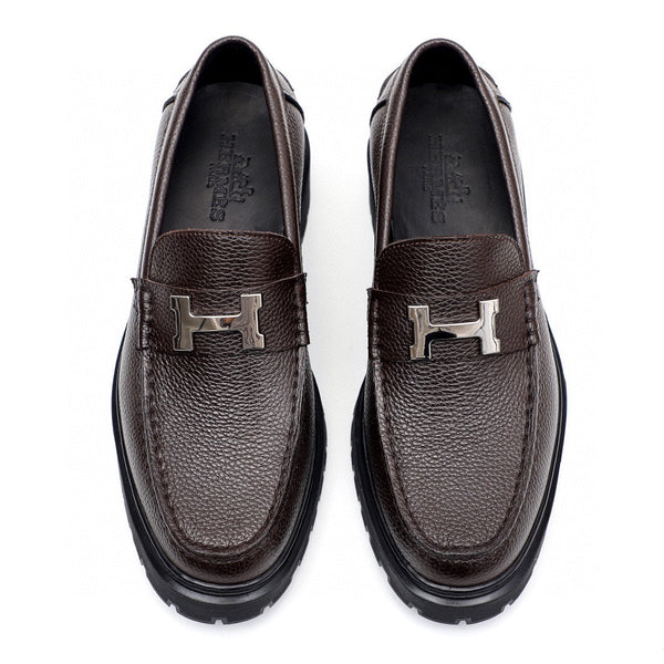 HM Men's Loafer Dark Brown Cowhide 616532