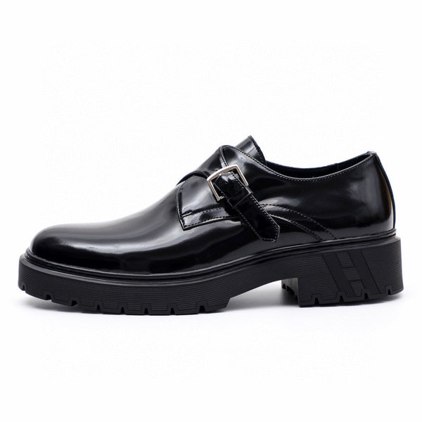 HM Men's Loafer Black Patent Leather 616538