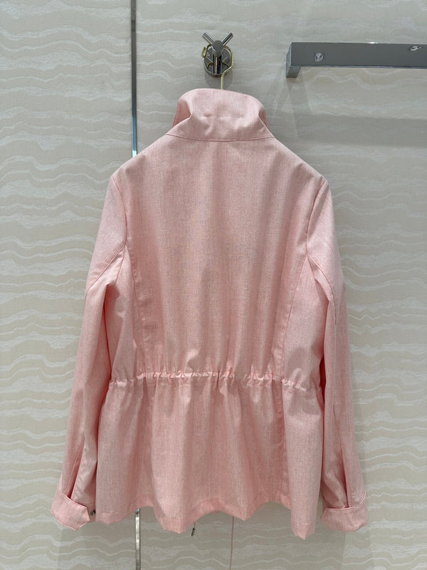 LP 25 Stand-up Collar Jacket Pink Linen 265162