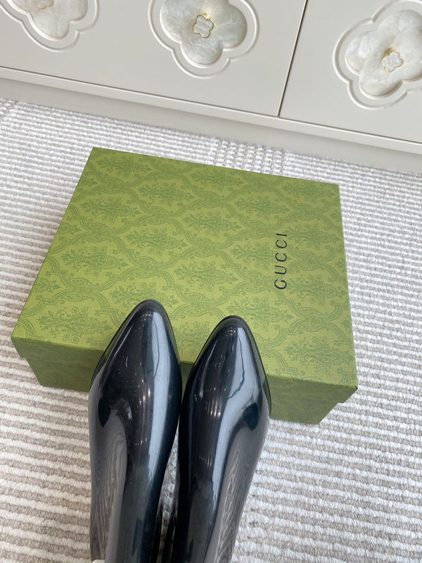 GC Ankle With Interlocking G Boot Black Rubber 291027