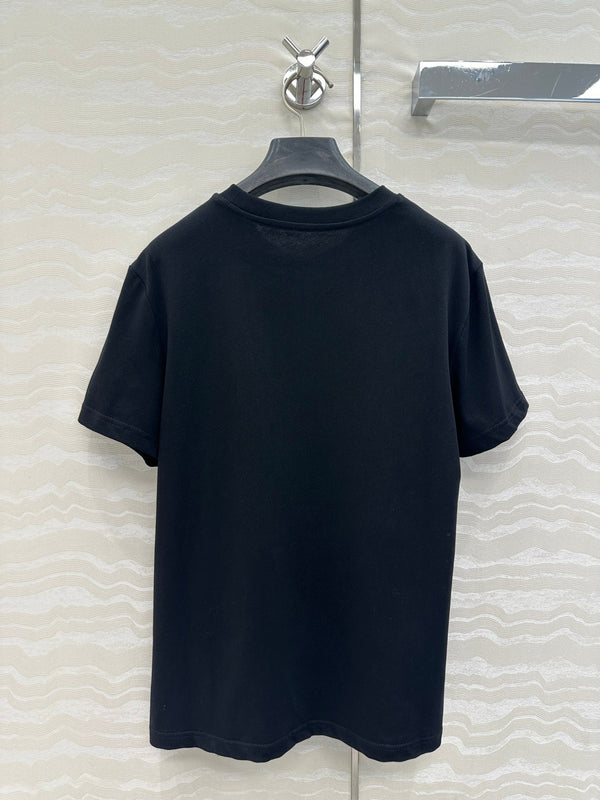 LV Monogram Denim Jacquard Flower Pocket Black Cotton