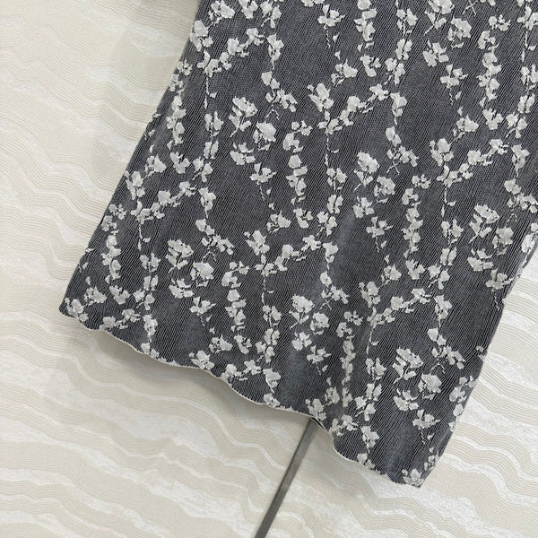 Fendi Knitted Top Dark Gray Cotton Viscose